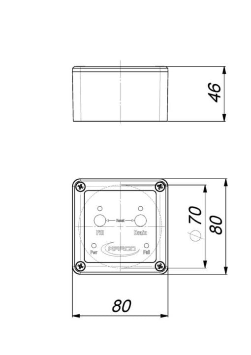 Marco UP3-RK Reversible pump kit with panel 15 l/min (12-24 Volt) - Artnr: 16400515 8