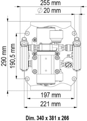 Marco UP66/E-DX Electronic water pressure dual pump system 66 l/min - Artnr: 16462715 9