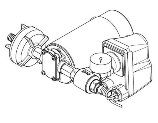 Marco DP12 Deck washing pump kit 5 bar (12 Volt) - Artnr: 16484012 7