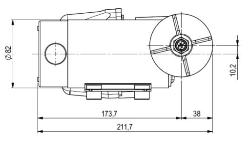 Marco DP12 Deck washing pump kit 5 bar (12 Volt) - Artnr: 16484012 5