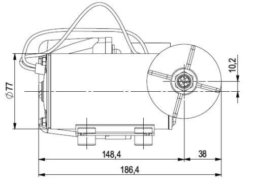 Marco DP9 Deck washing pump kit 4 bar (12 Volt) - Artnr: 16482012 5