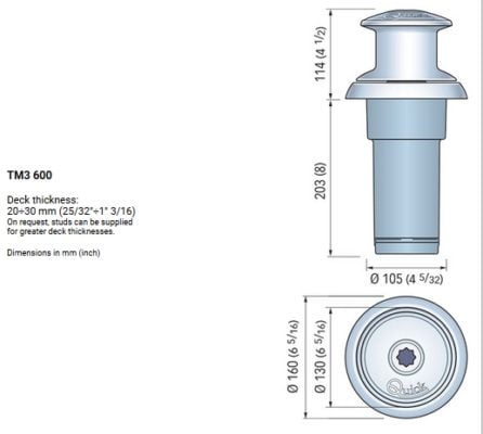 Quick Capstan Totem TM - 800W, 12 V 8