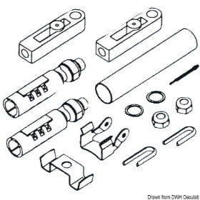 Steering cable connectors and remote control adapter kits